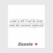 What's 離れカスタム-Cut Vinyl Sticker シール (シート)