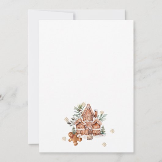 What's Baking Gingerbread Gender Reveal 招待状 (裏面)