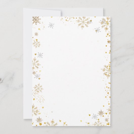 What's Baking Gingerbread Ornament Gender Reveal 招待状 (裏面)