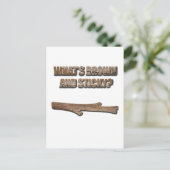 What's Brown and Sticky Joke ポストカード (スタンド正面)