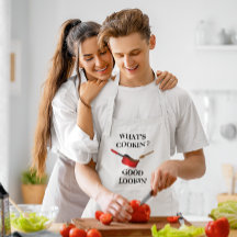 What's Cookin' Good Lookin'のエプロンパーソナライズされたについて