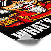 Whats Crackin Funny Nutcracker Pjs Christmas Xmas  ポスター (角)