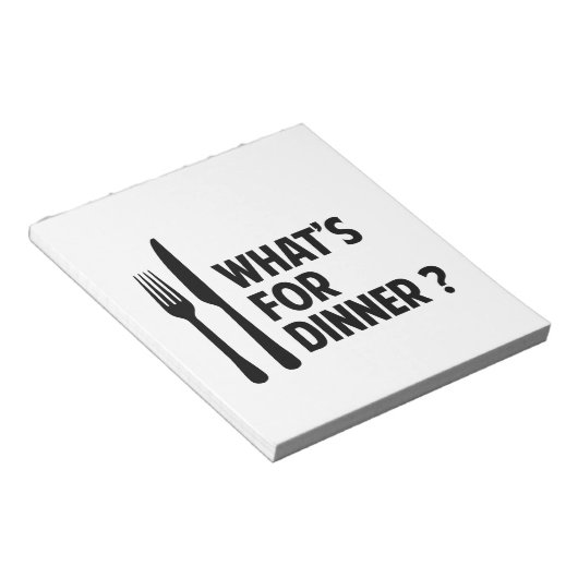 What's For Dinner ノートパッド (アングル)