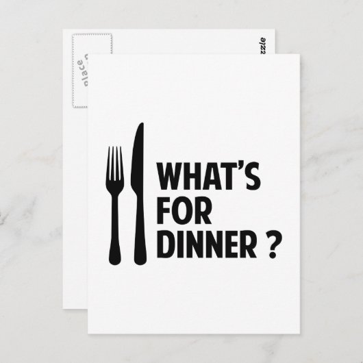 What's For Dinner ポストカード (正面/裏面)