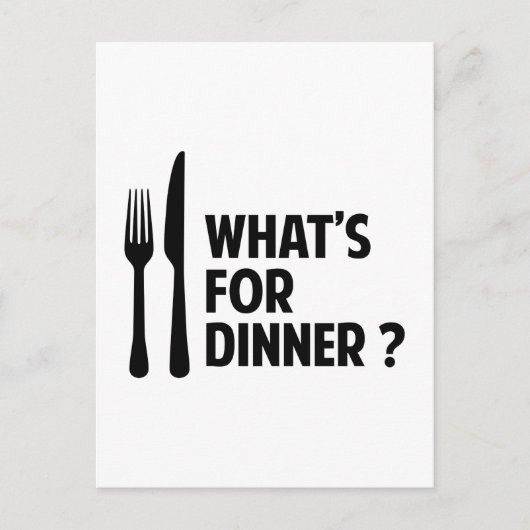 What's For Dinner ポストカード (正面)