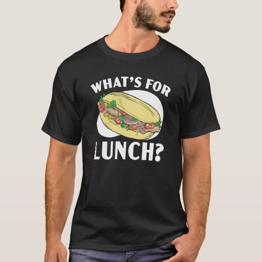 What's For Lunch Lady Cafeteria Worker Lady Cook Tシャツ (正面)