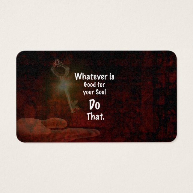 What's Good for your Soul やる気を起こさせる引用文 (正面)