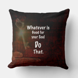 What's Good for your Soul やる気を起こさせる引用文 クッション