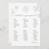 What's in Your Howard Shower Game 招待状 (正面/裏面)