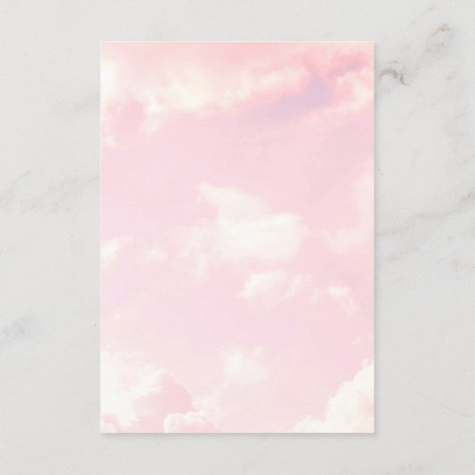 What's In Your Poward Cloud 9ベビーシャワーゲーム エンクロージャーカード (裏面)