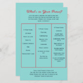 What's in Your Purse? Bachelorette Party Game (正面/裏面)