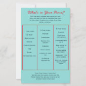 What's in Your Purse? Bachelorette Party Game (正面)