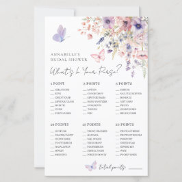 What's In Your Purse Bridal Shower Game