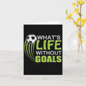 What's Life Without Goals Soccer Football カード (黄色い花)