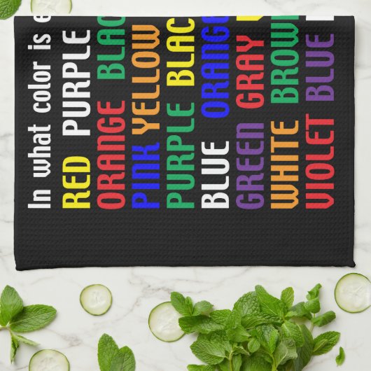 What's My Color キッチンタオル (折り畳み)