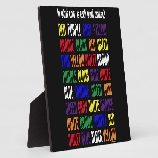 What's My Color フォトプラーク (側面)