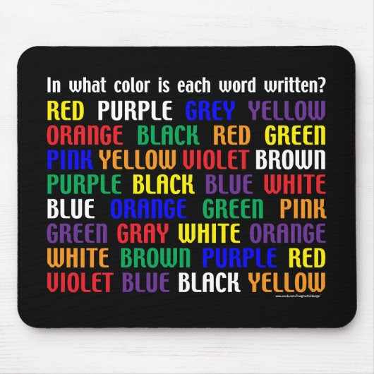 What's My Color マウスパッド (正面)