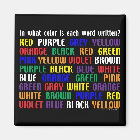 What's My Color マグネット (正面)