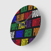 What's My Color ラウンド壁時計 (傾斜)