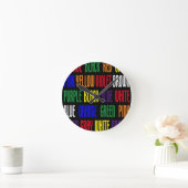 What's My Color ラウンド壁時計 (ホーム)