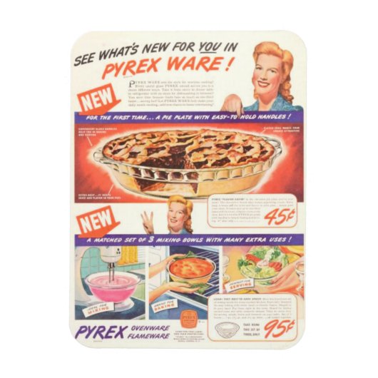 What's New for YouヴィンテージPyrex マグネット (縦)