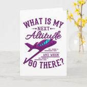 What'S Next Altitude おもしろい Aviationパイロット カード (黄色い花)