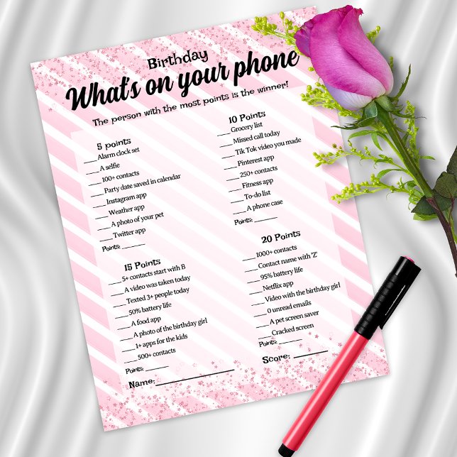 Whats on Your Phone誕生日ゲーム (クリエイターアップロード済み)