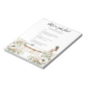 Whats on your phone? Baby Shower Game ノートパッド (回転)