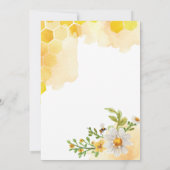 What's On Your Phone Beeテーマのベビーシャワーゲーム 招待状 (裏面)