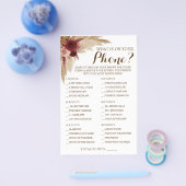 What's on your phone Pampas Showerゲームカード チラシ (シングル)