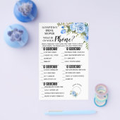 What's on your Phone ShowerバイリンガルゲームカードF チラシ (シングル)