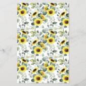 What's on your Phone Sunflowers Shower Game Card チラシ (裏面)