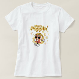 Whats poppin引用文ポップコーン漫画 tシャツ
