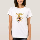 Whats poppin引用文ポップコーン漫画 tシャツ (正面)