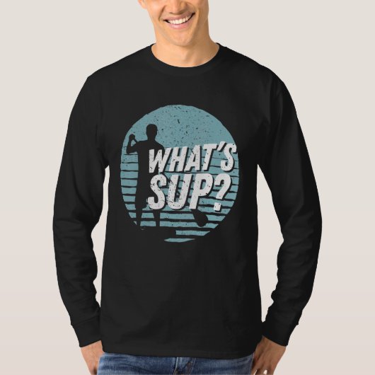 Whats Supパドルカッコいいリングスタンドアップパドル Tシャツ (正面)