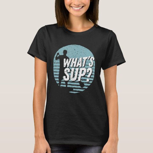 Whats Supパドルカッコいいリングスタンドアップパドル Tシャツ (正面)