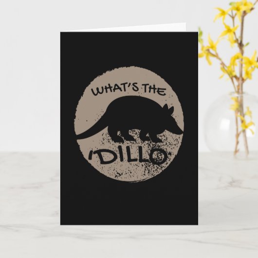 What's The 'Dillo Armadillo カード (黄色い花)
