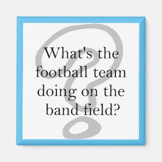What's the football team doing on the band field マグネット