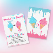 What's the Scoop アイスクリーム 性別発表パーティー 招待状