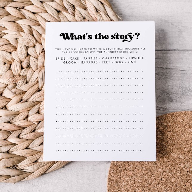 What's the Story Bridal Shower Game (クリエイターアップロード済み)