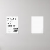 What's the WiFi Code? | QR Code Scan to Connect  (正面)