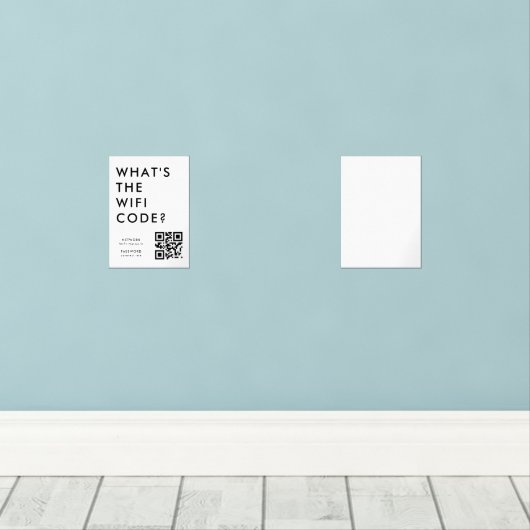 What's the WiFi Code? | QR Code Scan to Connect  (ウッドフロア)