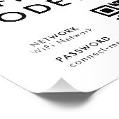 What's the WiFi Code? | QR Code Scan to Connect フォトプリント (角)