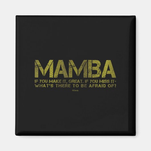 What's There To Be Afraid Of_ Basketball Court Mot マグネット (正面)