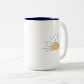 What's Upビーチおもしろいビーチプンサマーバケーション ツートーンマグカップ (正面右)