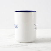 What's Upビーチおもしろいビーチプンサマーバケーション ツートーンマグカップ (中央)