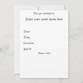 What's Up招待状 招待状 (裏面)