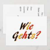 What's Up招待状 招待状 (正面/裏面)