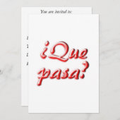 What's Up招待状 招待状 (正面/裏面)