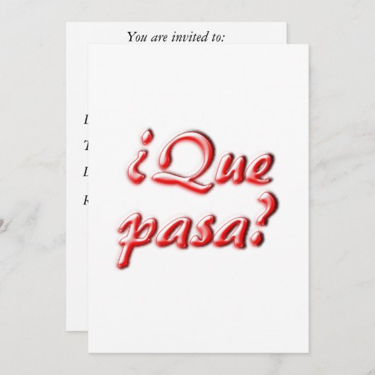 What's Up招待状 招待状 (正面/裏面)